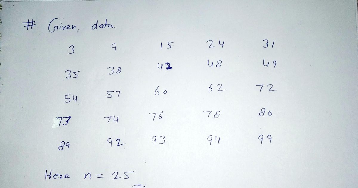 Statistics homework question answer, step 1, image 1